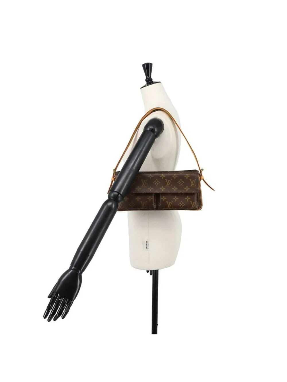 Louis Vuitton Monogram Viva Cite MM Shoulder Bag Brown Gold